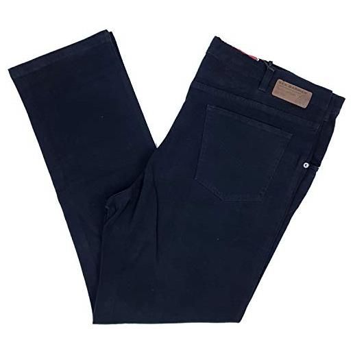 SEA BARRIER - pantalone da uomo taglie forti in caldo fustagno elasticizzato nero (it, numero, 74, regular, regular, blu)