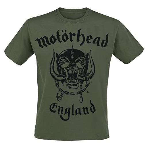Motörhead hammersmith short sharp pain uomo t-shirt cachi l 100% cotone regular