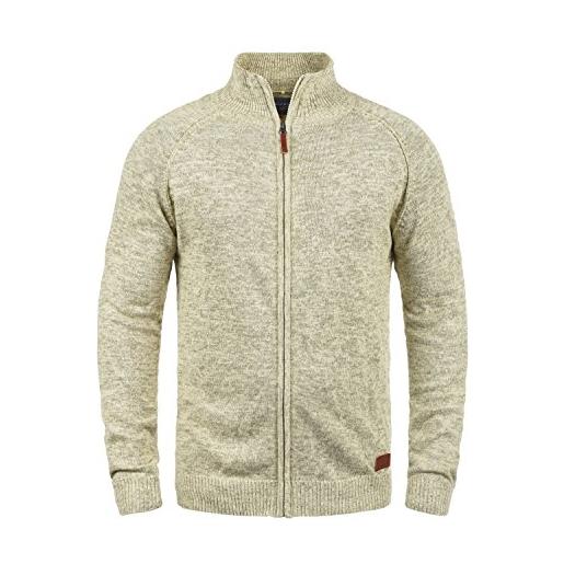 b BLEND blend daniri cardigan maglione maglia con bottoni da uomo con collo alto stampa, taglia: xl, colore: charcoal (70818)