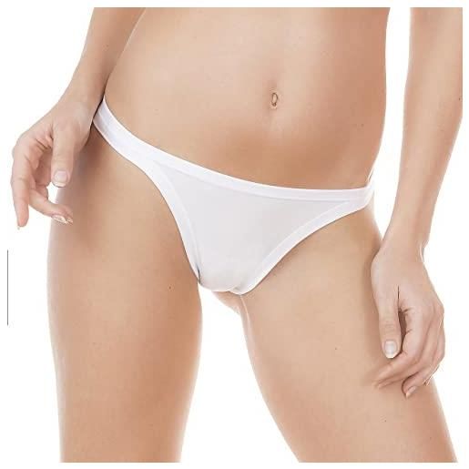 Confezione Da 6 Slip Bikini Donna Pantaloni Di Cotone - Foto 5