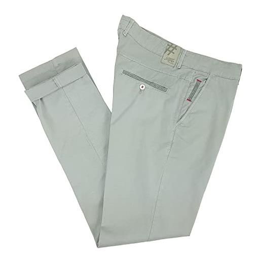 Alfio pantaloni da uomo estivi cotone leggeri chino slim fit elasticizzati 48 52 54 58 60 50 56 (54 - cacao)