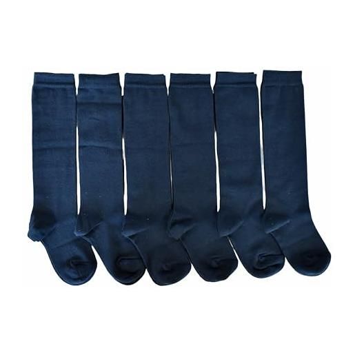 Renato Balestra 6 paia - calze bambina invernali con fantasie assortite - made in italy - no pilling - punte e talloni rinforzati (6, mix alte)