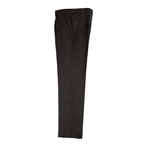 ALVIPERI pantalone uomo classico in fresco di pura lana vergine vestibilità comoda taglie forti e calibrate (52, naturale)