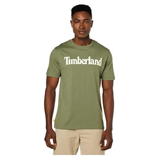 Timberland - t-shirt uomo con logo lineare - taglia m