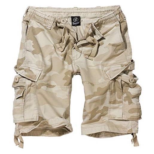 Brandit vintage shorts, pantaloncini vintage camouflage antracite sandstorm xx-large