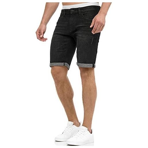 Indicode uomini caden jeans shorts | pantaloncini jeans used look con 5 tasche black xl