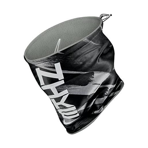 Nike scaldacollo reversibile 2.0 parziale, nero/grigio, taglia unica unisex