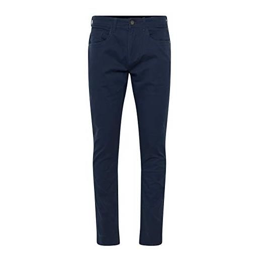b BLEND blend saturn pantaloni chino pantalone da uomo elasticizzato regular- fit, taglia: w33/32, colore: navy (70230)