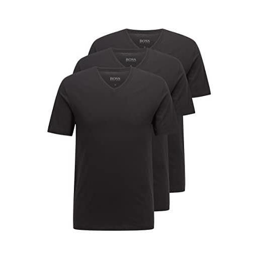 BOSS t-shirt vn 3p co, black 001, l (pacco da 3) uomo