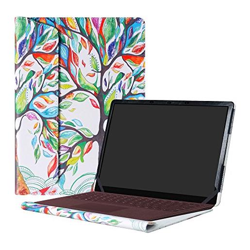 Alapmk specialmente progettato pu custodia protettiva per 13.5 microsoft surface laptop & surface laptop 2 2018 & surface laptop 3 2019(not fit surface laptop 3 15 inch & surface book), love tree