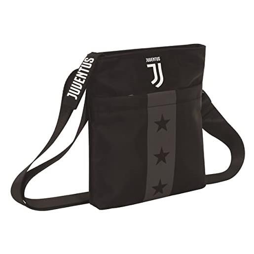 Juventus tracolla Juventus mini shoulder bag, nero, flash effect, scuola sport & tempo libero
