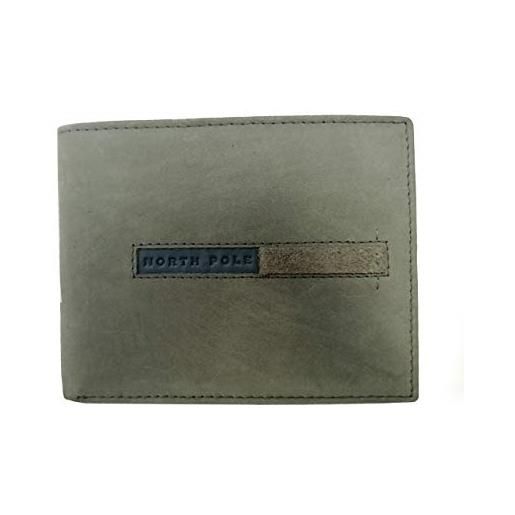 NORTH POLE portafoglio da uomo ragazzo in nubuck NORTH POLE npw199/04 vari colori (grigio)