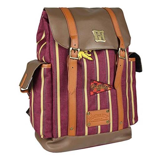 CERDÁ LIFE'S LITTLE MOMENTS cerdá - mochila casual travel de harry potter de rayas rojas - mochila 42 cm | licencia oficial disney studios