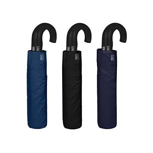 EN PERLETTI ombrello perletti golf mini unisex apri e chiudi 65/8 leggero tinta unita technology blu