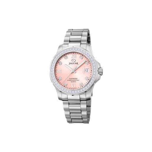 JAGUAR orologio modello j892/2 della collezione woman, cassa 34,5 mm, rosa con cinturino in acciaio per donna