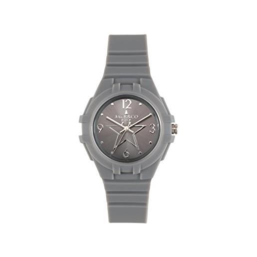 JACK&CO pop - orologio analogico in silicone grigio
