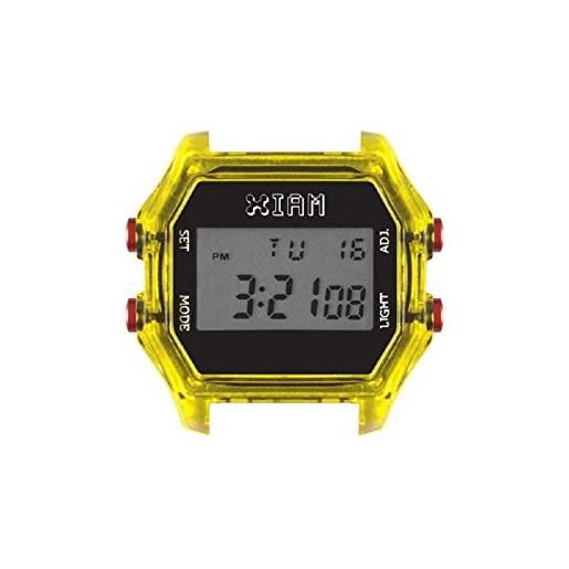 Gioielleria Selenor collezione orologio componibile i am the watch @sespo (cassa giallo e nero iam-132 41x44mm)