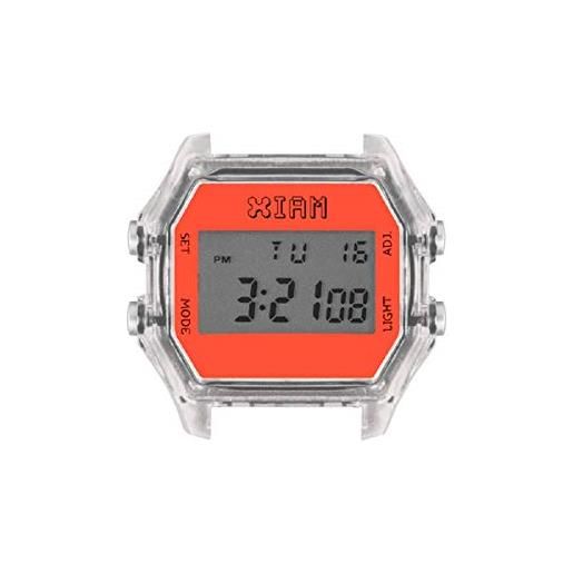 Gioielleria Selenor collezione orologio componibile i am the watch @sespo (cassa trasp arancio fluo iam-125 41x44mm)