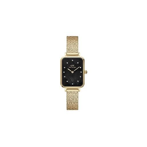 Daniel Wellington quadro orologi 20x26mm double plated stainless steel (316l) and crystals gold