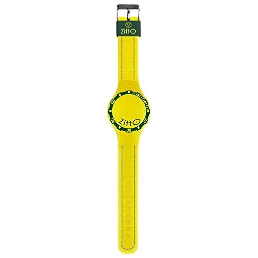 Zitto orologio zitto squba a led con cinturino in silicone giallo con ghiera squba-cc grande