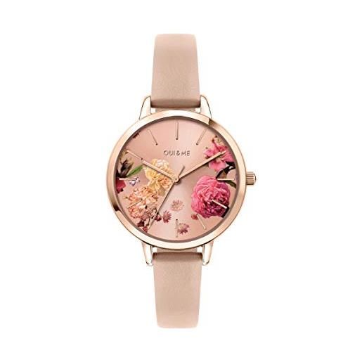 Oui & Me orologio da donna, collezione fleurette, solo tempo, cassa 34 mm - me010076