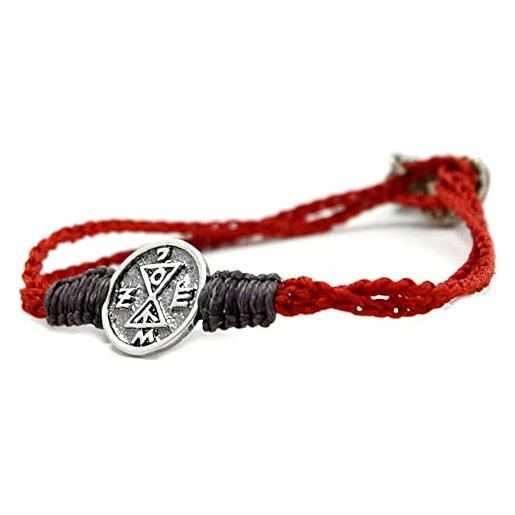 Mizze made for luck jewelry - braccialetto portafortuna kabbalah, con filo rosso