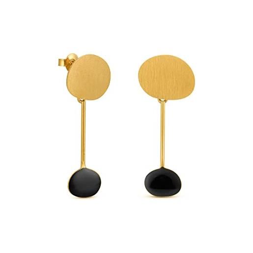 JOI D'ART orecchini d'oro miró jewelry | progettato da joidart | collezione mirò | metallo placcato oro 24k