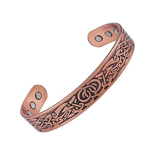 EBUTY bracciale magnetico in rame braccialetto per le donne degli uomini