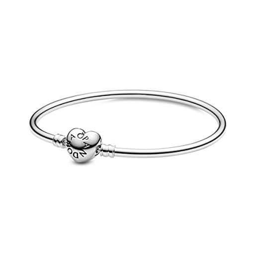 Pandora bracciale con charm donna argento - 596268-17