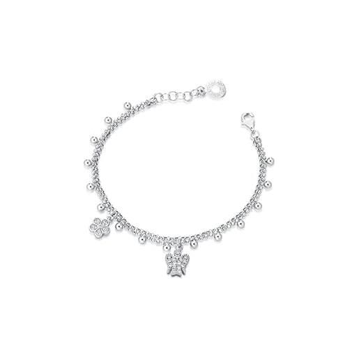 ROBERTO GIANNOTTI bracciale roberto giannotti in argento con zirconi | angelo e fiore - angeli - gia394