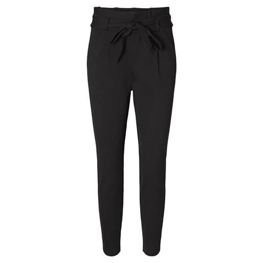 Vero moda female hose high waisted loose fit xs34black pantaloni, black, xs/34 donna