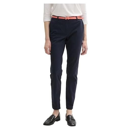 TOM TAILOR Le signore Pantaloni 1032047, 12320 - Thin Stripe Pants, 38W / 28L