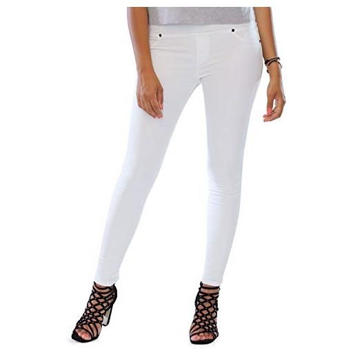 MAMAJEANS lima - jeggings vita alta, jeans da donna skinny elasticizzati. Massima comodità, relax e stile - made in italy (l, grigio)