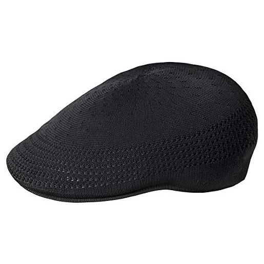Kangol coppola tropic 507 ventair uomo - berretto estivo cappello piatto con visiera estate primavera/estate - l (58-59 cm) nero