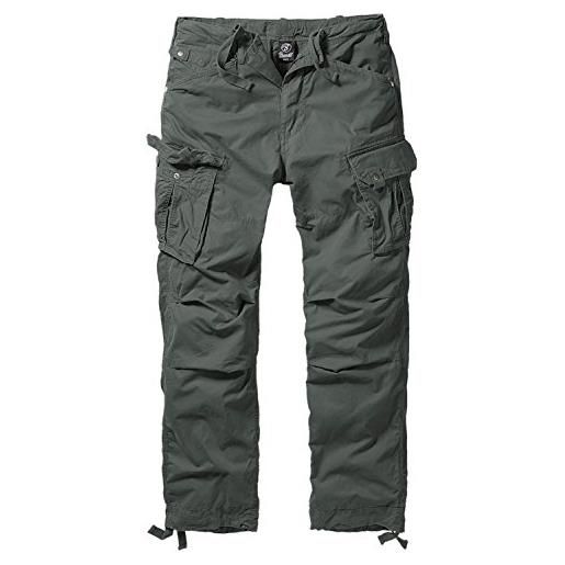 Brandit, pantaloni da camionista / da montagna, effetto vintage mimetico scuro s