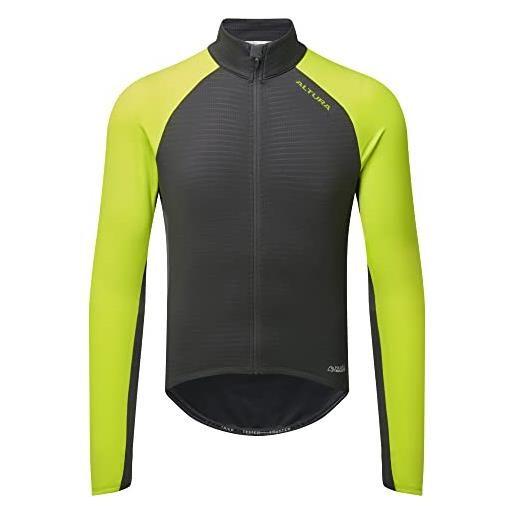 Altura - maglia da ciclismo termica riflettente antivento a maniche lunghe, da uomo, taglia s