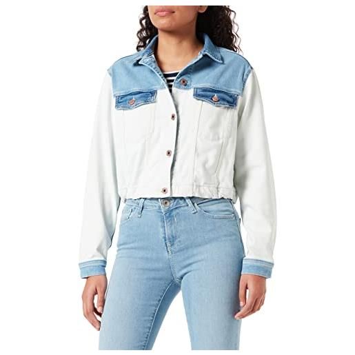 Pepe Jeans tiffany blend, giacca donna, bianco (denim), xl