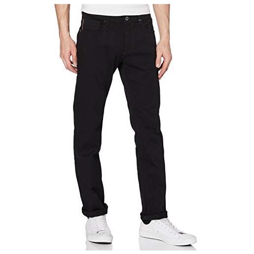 Camel active 5-pocket houston jeans straight, nero (forever black 9), w48/l34 (taglia produttore: 48/34) uomo