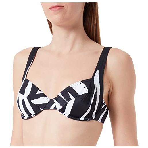 Triumph summer mix & match w 01 pt, bikini top, donna, bianco (white dark combination), 48 / g