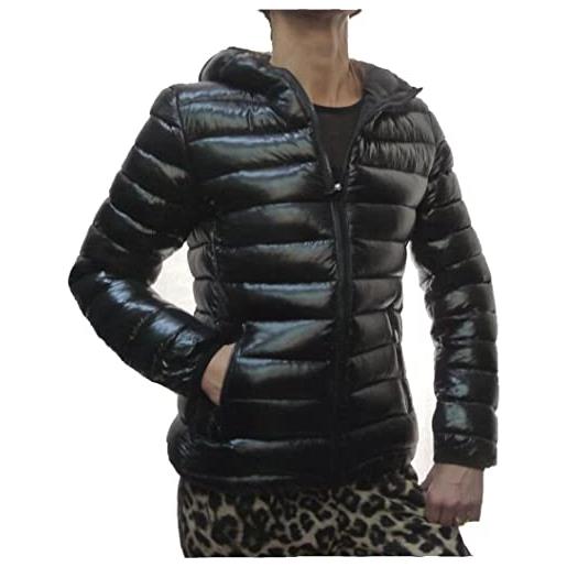 Fantasy giacca piumino ecologico trapuntino cappuccio invernale ragazza donna (40 s it donna, marrone)