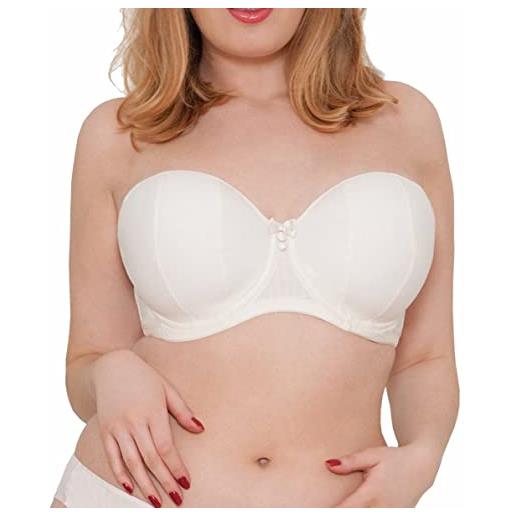 Curvy Kate luxe strapless bra, reggiseno donna, off-white (ivory), 75gg