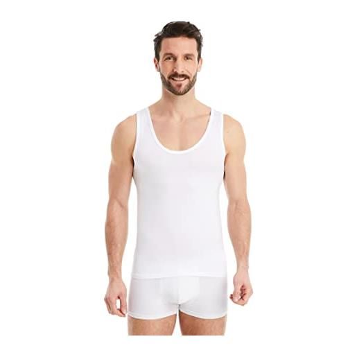 FINN maglietta intima business uomo senza maniche - maglia sottogiacca in originale tessuto lenzing® modal - la canottiera perfetta sotto camicia e abito invisibile color pelle nude xxl
