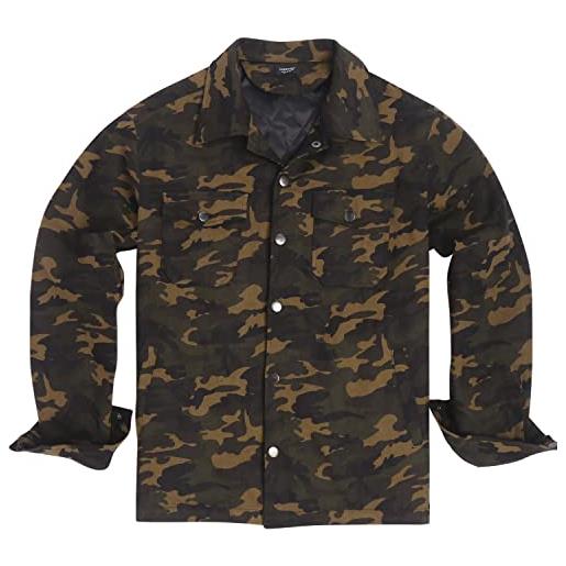 COOFANDY camicia da uomo con fodera scozzese camicia da boscaiolo invernale giacca da camicia termica cappotto da giacca invernale (xl, grigio)