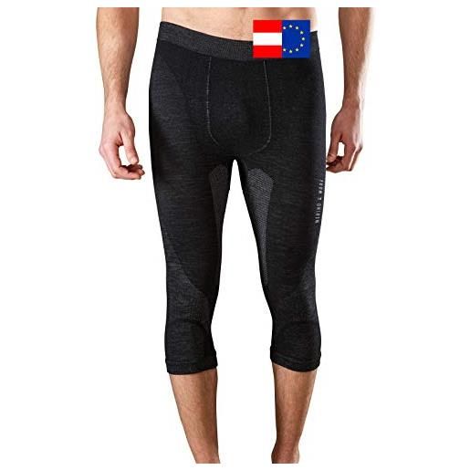 Merino & More pantaloni termici da uomo a strato base - leggings intimo 3/4