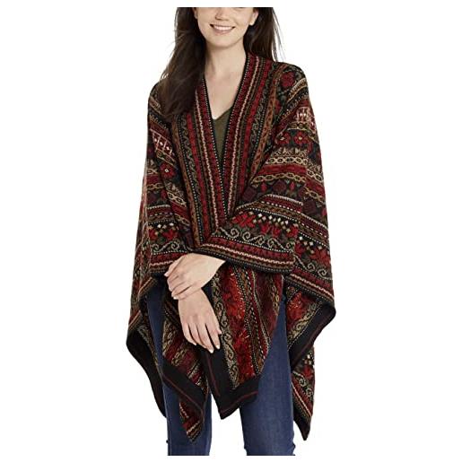 Invisible World poncho lana donna di alpaca mantella morbida e calda di alpaca autunno inverno noelle ruana