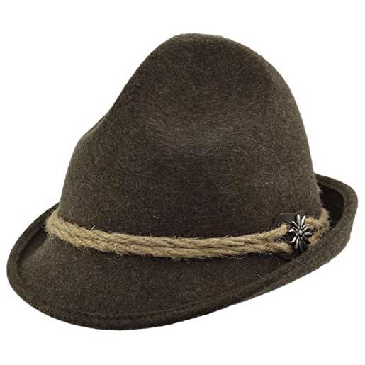 MELEGARI cappello tirolese dreispitzhut stella alpina | cappello da montagna | cappello alpino | uomo donna | estate/inverno