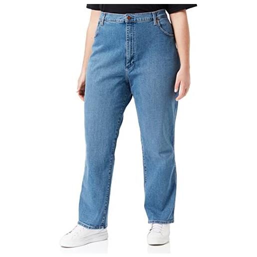 Wrangler wild west jeans, mid blue, 34w / 34l donna