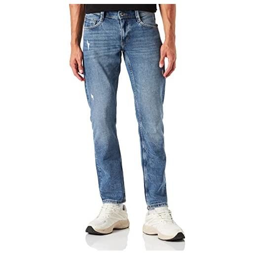 Mustang oregon tapered, jeans uomo, blu medio 684, 34w / 34l