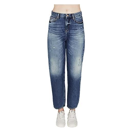 Armani exchange j81 girlfriend , jeans donna, viola (indigo denim), 26