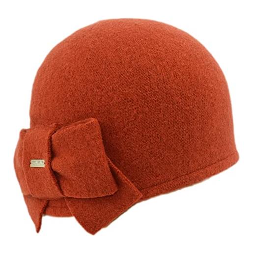 Seeberger litika cappello lana cotta follato beanie da donna invernale (nutria 087)